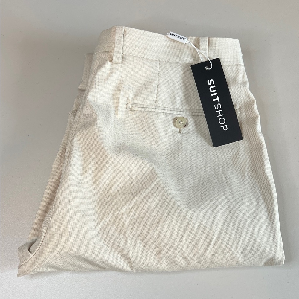 Suit Shop Tan Slim Pants 31 Regular NWT